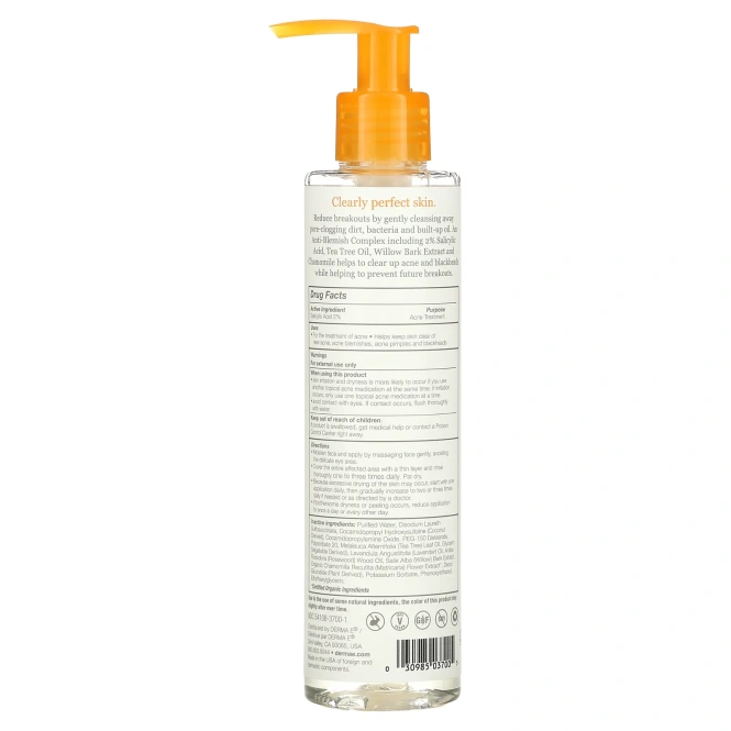 Derma E, Средство от прыщей Very Clear, 175 мл