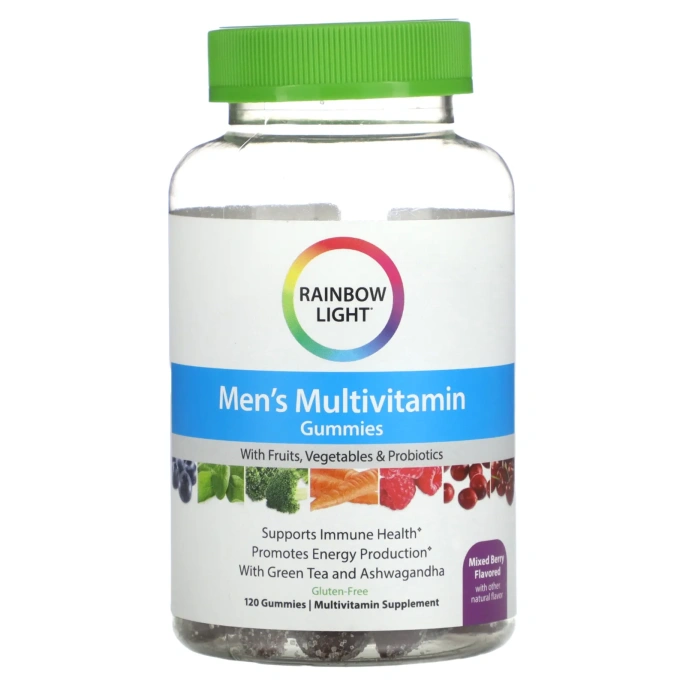 Rainbow Light, Мужские мультивитаминные мармеладки Ягодный микс 120 мармеладок