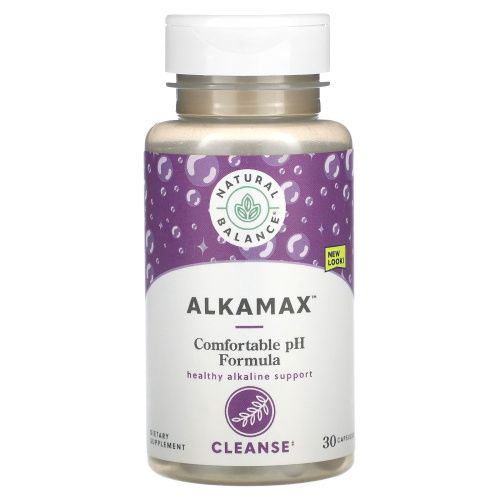Natural Balance, AlkaMax, щелочной усилитель, 30 капсул