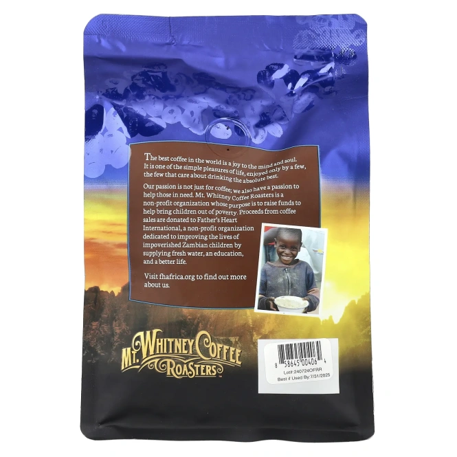 Mt. Whitney Coffee Roasters, органический французская обжарка, кофе из цельных зерен, темная обжарка, 340 г (12 унций)