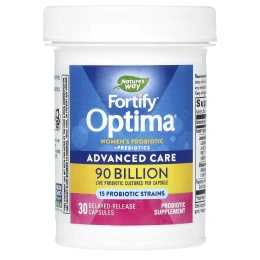 Nature's Way, Fortify Optima женский пробиотик - Расширенный уход (90 миллиардов) 30 вег капсул