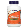 NOW Foods, Probiotic-10 & Bifido Boost, пробиотик, 25 млрд КОЕ, 90 растительных капсул (8,33 млрд КОЕ в 1 капсуле)