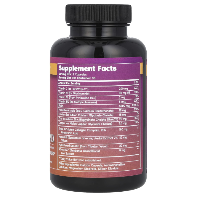 Primal Harvest, комплекс для роста волос, 60 капсул