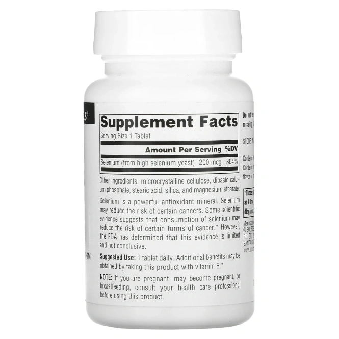 Source Naturals, Селениум, 200 мкг, 120 таблеток