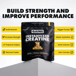 GAINS, растворимый моногидрат креатина, со вкусом сладкого лимонада, 249 г (8,78 унции)
