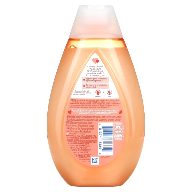 Johnson's Baby, Для детей, серия «Укрощение кудряшек», шампунь, 400 мл