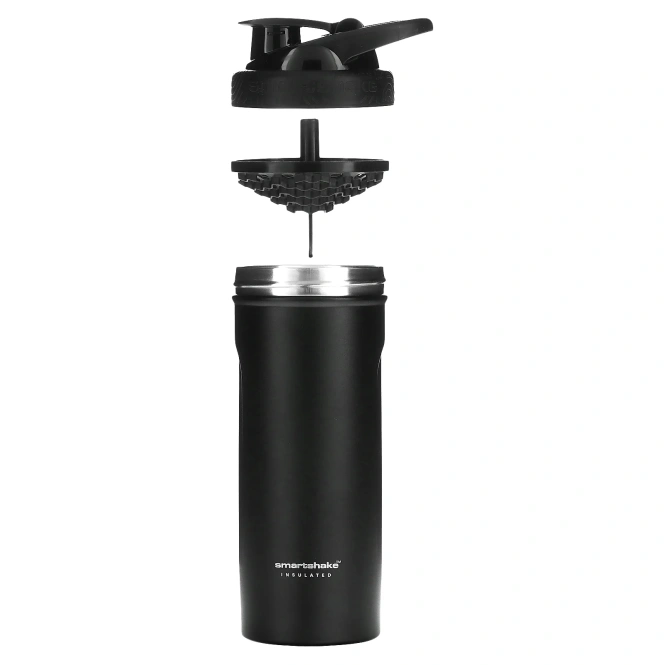 Smartshake, Insulated Steel, черный, 750 мл (25 унций)