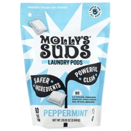 Molly's Suds, капсулы для стирки, с перечной мятой, 60 капсул, 0,84 кг (29,63 унции)