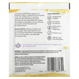 Aura Cacia, Пена-ароматерапия для ванн, освежающий мандарин и грейпфрут 2.5 унции (70.9 г)