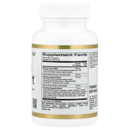 California Gold Nutrition, Think Support, с гинкго билоба, тюбетейкой, готу колой, бакопой и ферментами, 60 растительных капсул