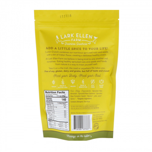 Lark Ellen Farm, Trail Mix, Cumin Crunch, 8 oz (227 g)