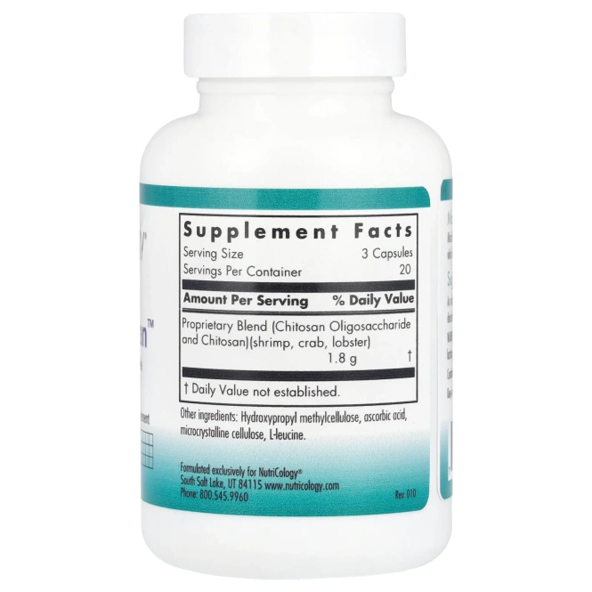 Nutricology, MicroChitosan, 60 капсулы в растительной оболочке