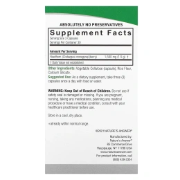 Nature's Answer, боярышник, 1500 мг, 90 вегетарианских капсул (500 мг в 1 капсуле)