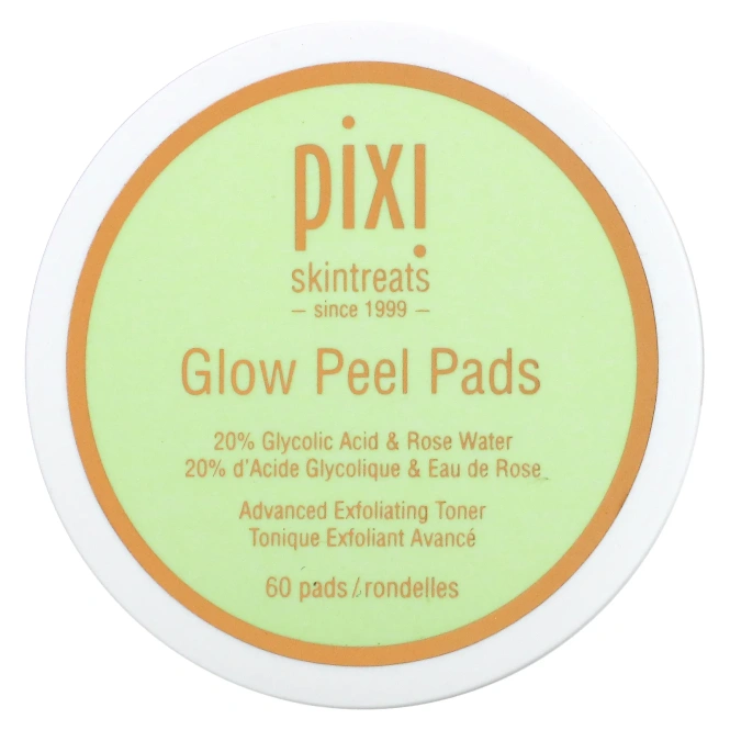 Pixi Beauty, Glow Peel Pads, современный уход и отшелушивание, 60 мягких дисков