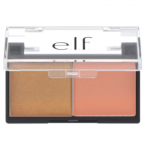 E.L.F. Cosmetics, Двойные тени для век Best Friend, персик, 0,11 унц. (3,0 г)