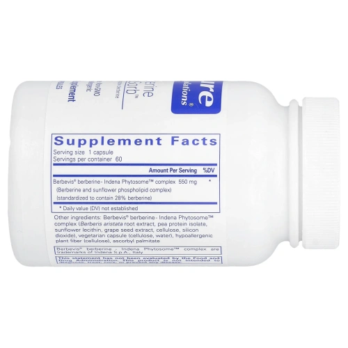 Pure Encapsulations, Berberine UltraSorb ™, 60 капсул