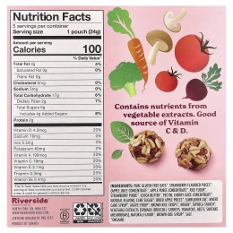 MadeGood, Гранола мини, с клубникой, 5 пакетиков по 24 г (0,85 унции)