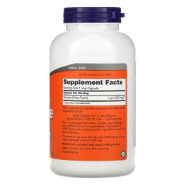 NOW Таурин, двойная сила, 1000 мг, 250 капсул в растительной оболочке