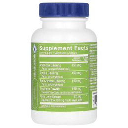 The Vitamin Shoppe, комплекс с женьшенем, 60 вегетарианских капсул