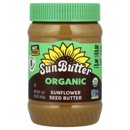 SunButter, Органическое подсолнечное масло, 454 г (16 унций)