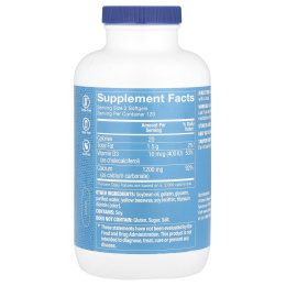 The Vitamin Shoppe, Calcium1200 с витамином D3, 240 мягких таблеток