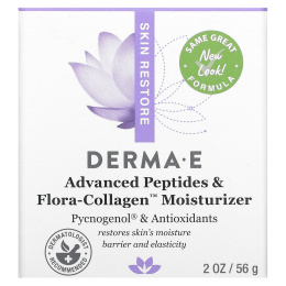 Derma E, Усовершенствованный увлажняющий крем с пептидами и коллагеном, 2 унц. (56 г)