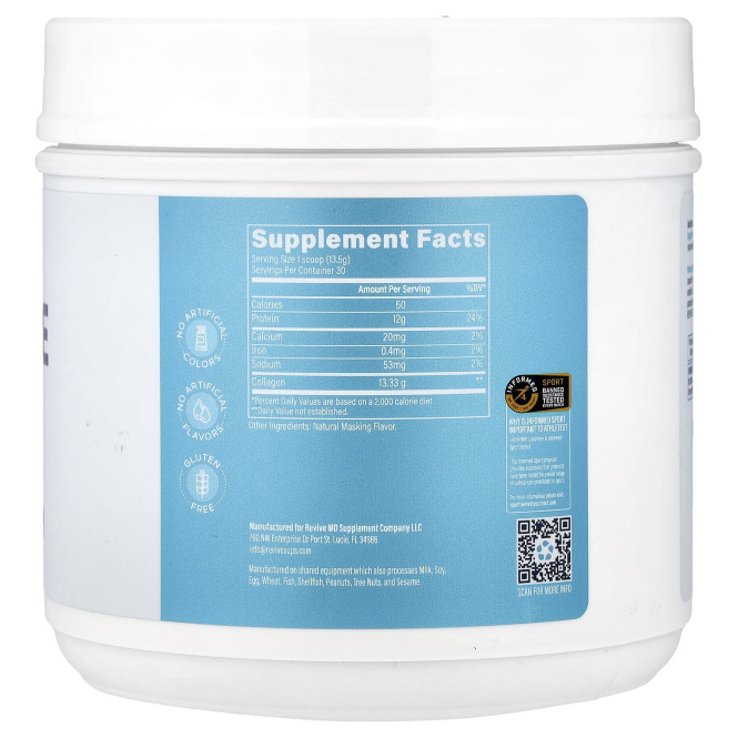 Revive, Collapure, добавка без добавок, 405 г (14,29 унции)