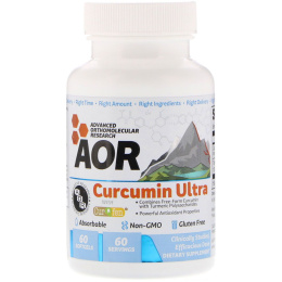 Advanced Orthomolecular Research AOR, Куркумин Ультра, 60 гелевых капсул