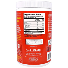 Health Plus, "Чистка кишечника с ежедневными волокнами", средство для чистки толстого кишечника с пищевыми волокнами и освежающим апельсиновым вкусом, 9 унций (255 г)