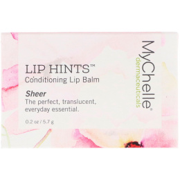 MyChelle Dermaceuticals, Кондиционирующий бальзам для губ Lip Hints, прозрачный, 5,7 г