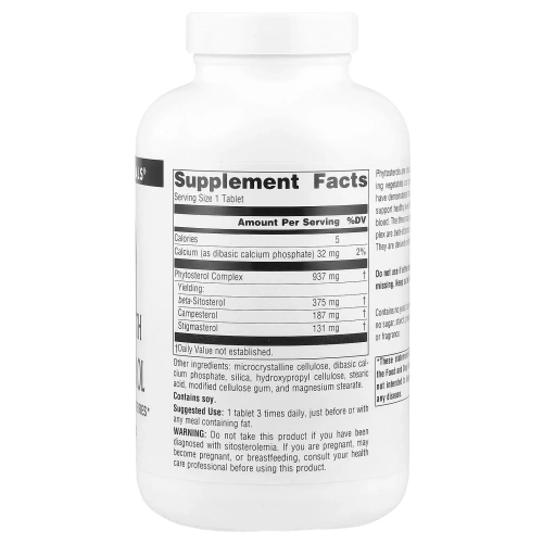 Source Naturals, Mega Strength Beta Sitosterol, 375 мг, 120 таблеток