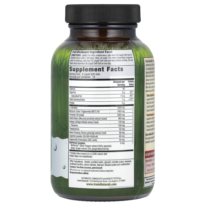 Irwin Naturals, Steel-Libido Red, 75 жидких желатиновых капсул