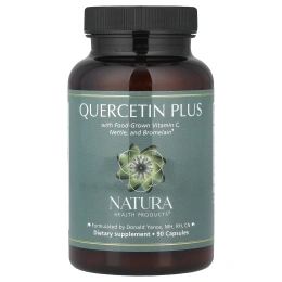 Natura Health Products, кверцетин плюс, 90 капсул