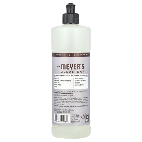 Mrs. Meyers Clean Day, средство для мытья посуды, лаванда, 473 мл (16 жидк. унций)