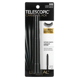 L'Oreal, Тушь для ресниц Telescopic Carbon Black, угольно-черная 935, 8 мл
