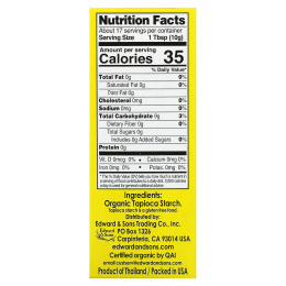 Edward & Sons, Органический тапиоковый крахмал (мука), 6 унц. (170 г)