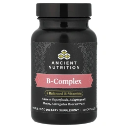 Ancient Nutrition, комплекс витаминов группы B, 60 капсул