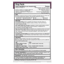 Nature's Way, Umcka, от простуды и гриппа, со вкусом апельсина, 20 жевательных таблеток