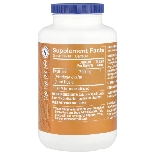 The Vitamin Shoppe, Шелуха семян подорожника, 600 капсул