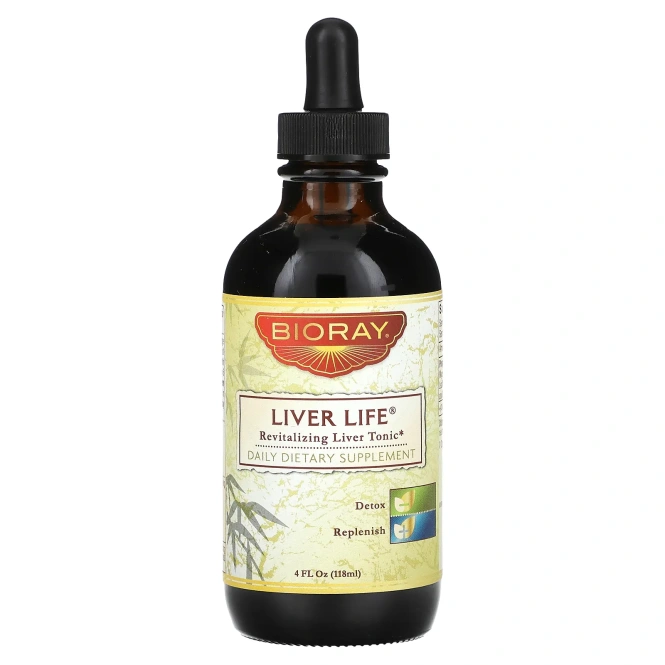 Bioray Inc., Liver Life, Восстанавливающее тонизирующее средство для печени, 4 жидких унций (118 мл)