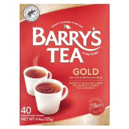 Barry's Tea, Gold Blend, смесь с золотом, 40 чайных пакетиков, 125 г (4,4 унции)