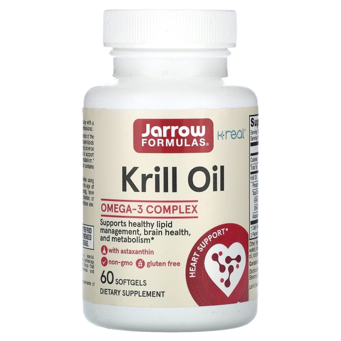Jarrow Formulas, масло криля, 60 капсул