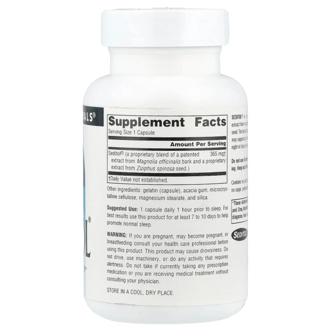 Source Naturals, Седитол, 60 капсул