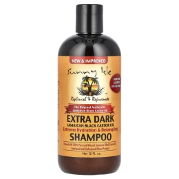 Sunny Isle, Шампунь с черным касторовым маслом Extra Dark Jamaican, 12 жидких унций