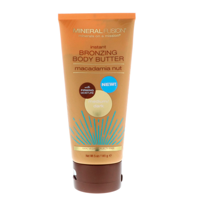 Mineral Fusion, Моментальное масло для загара, Средний/темный, Орех макадамия, 5 унц.(141 г)