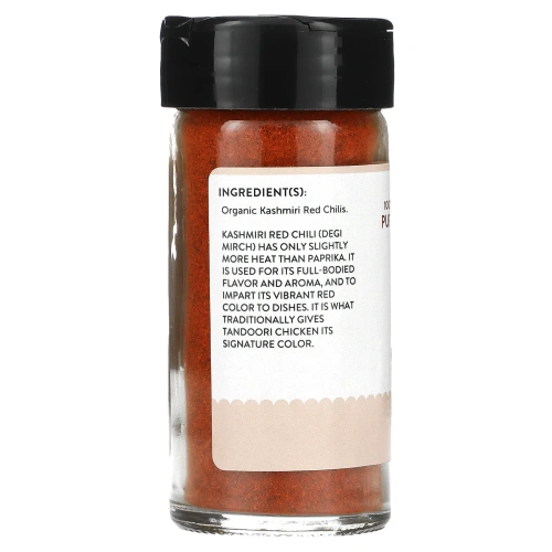 Pure Indian Foods, органический кашмирский красный перец чили, молотый, 65 г (2,3 унции)