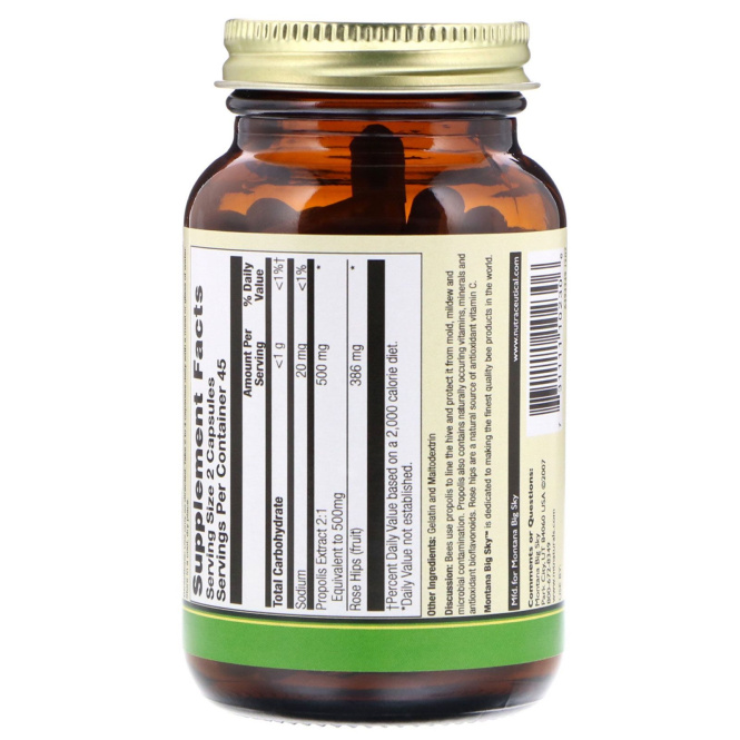 Montana Big Sky     , Propolis, 90 Capsules