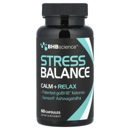 Real Ketones, BHB Science ™, Stress Balance, 60 капсул