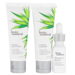 InstaNatural, Тройное средство для ухода за кожей с витамином С, 30-дневный начальный набор для осветления кожи лица и ухода за ней, 3 шт. в наборе