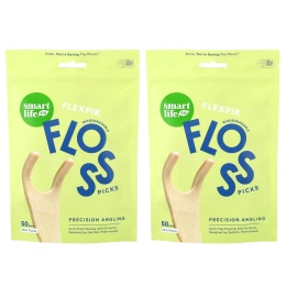 SmartLifeCo, Flexpik™, зубные нити, мятный вкус, 100 шт.